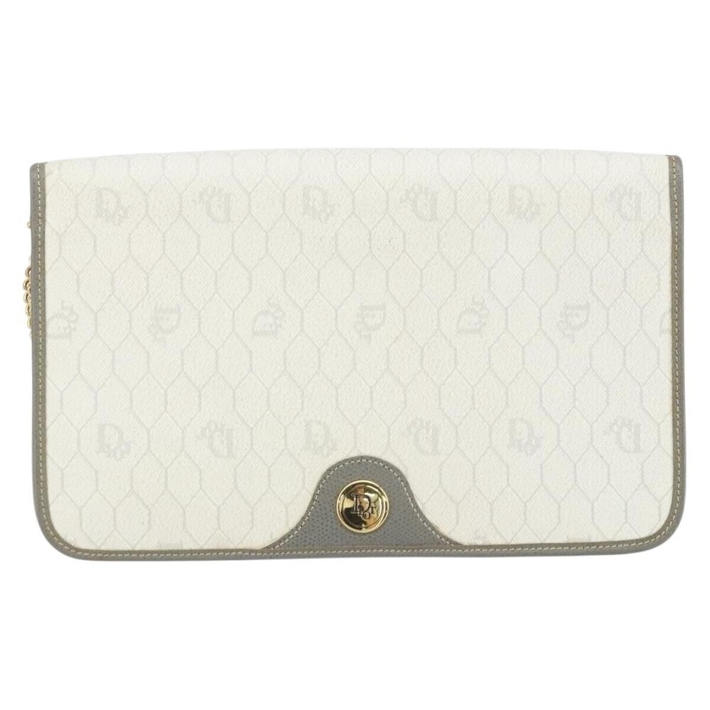 Christian Dior Vintage Honeycomb chain Canvas